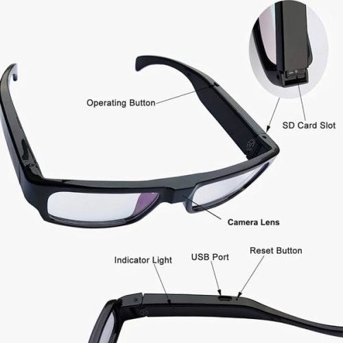 Eyeglasses Hidden Spy Camera with Built in DVR - Image 11